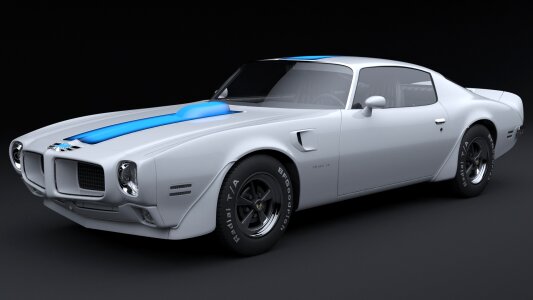 Muscle car pontiac firebird automobile