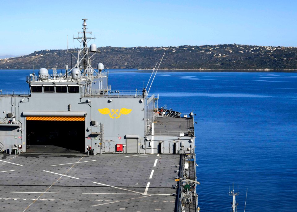 USS Hershel "Woody" Williams (ESB 4) visits Souda Bay