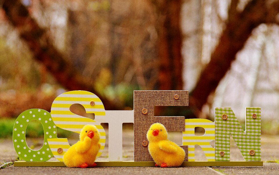 Chicks happy easter colorful eggs
