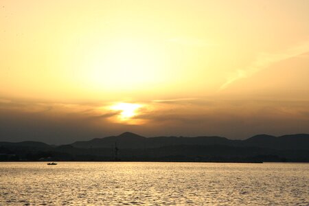 Greece sunset sea