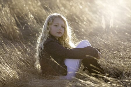 Portrait childhood girl