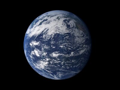 Sphere blue marble nasa
