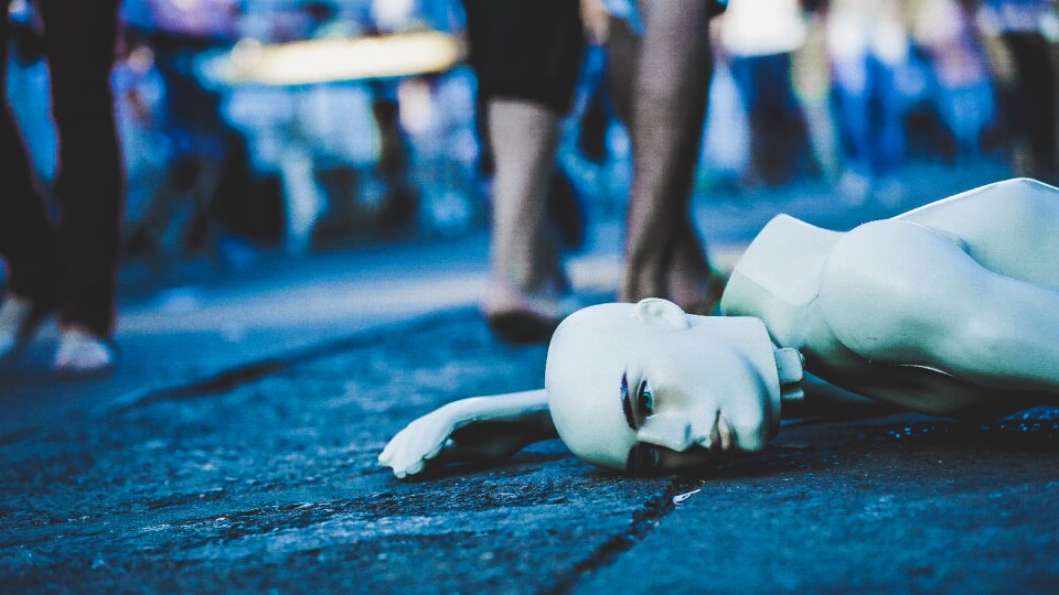 Dead ignoring uncaring