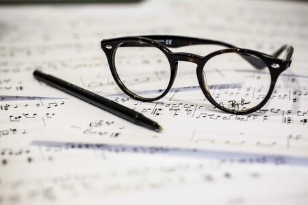 Sheet music pen composing