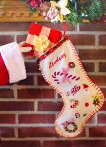 Christmas stocking holiday photo