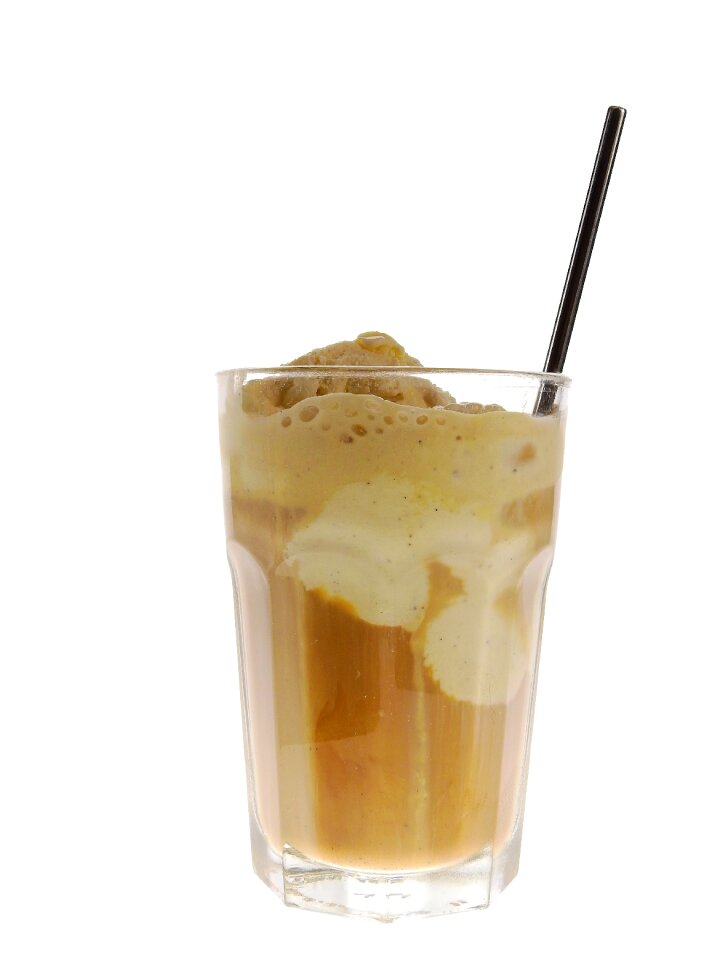 Iced coffee glass cup