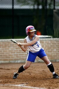 Hitter bat helmet photo