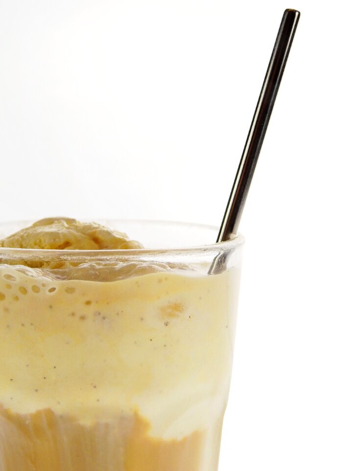 Iced coffee glass cup