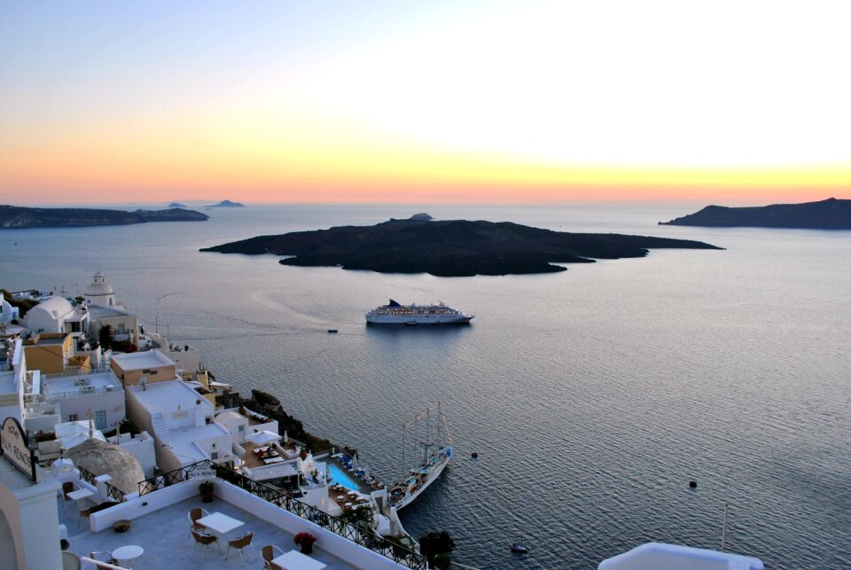 Vacation greece landscape