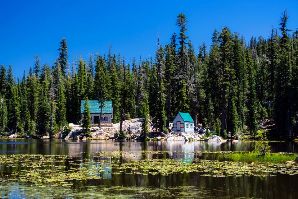 Lake water reflections photo