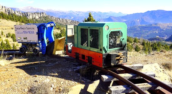 Train miner machine photo