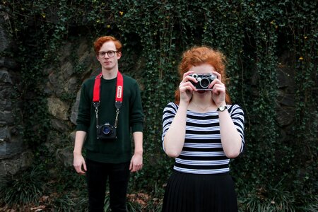 Photographer old fashioned red hair