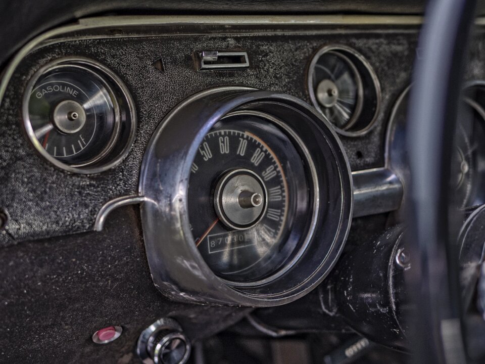 Car dashboard vehicle mustang