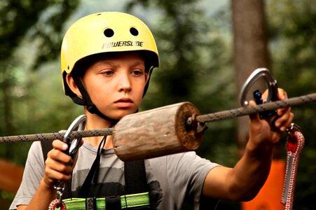 Climbing center climbing rope