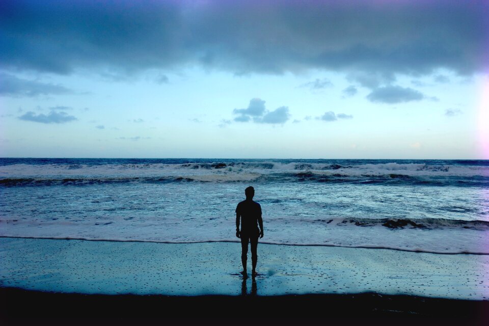 Person single serene