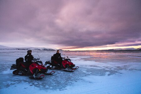 North pole nature snowy landscape
