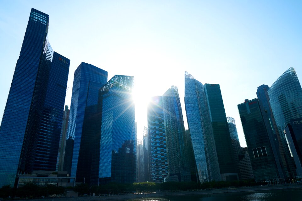 Asian skyscraper composition