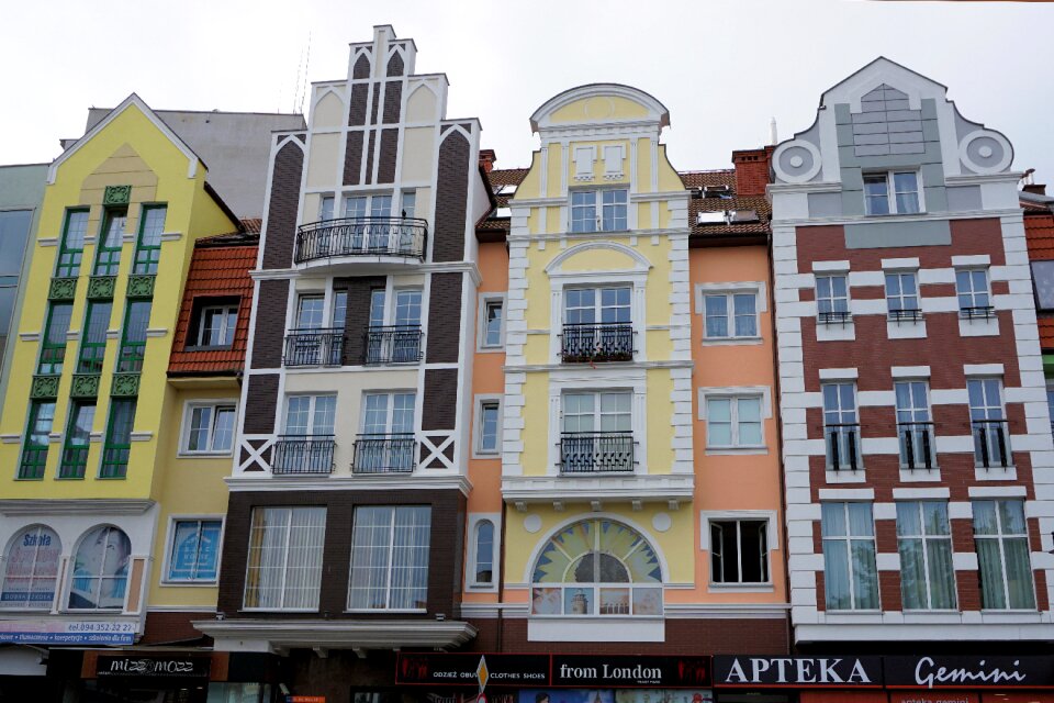 City facade building