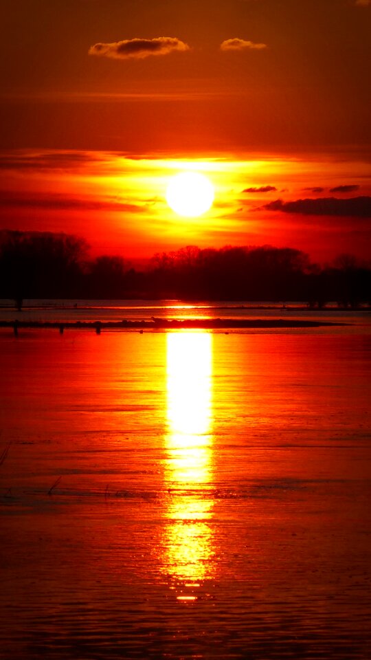 Evening twilight sun