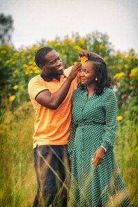 African couple love