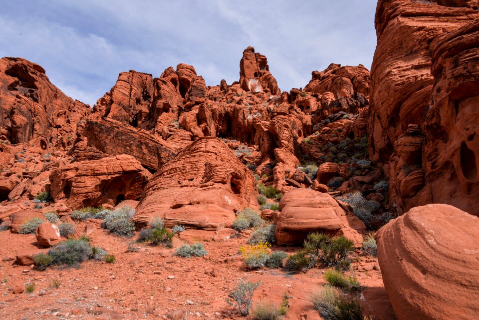 Rock landscape sky photo