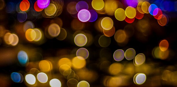 Night lights colorful background