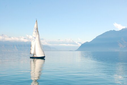 Sailing boat sailing vessel landscape photo