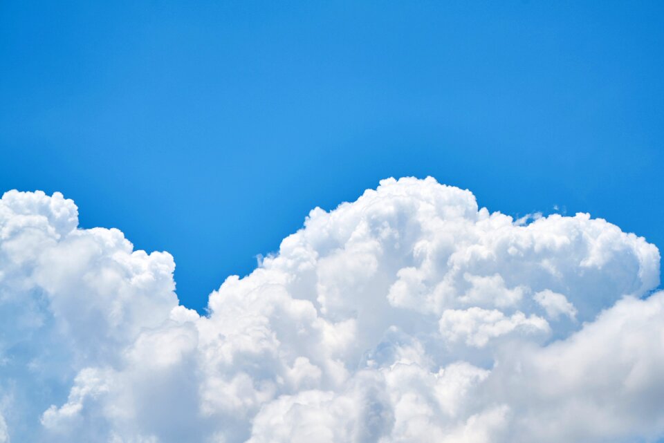 White white clouds landscape