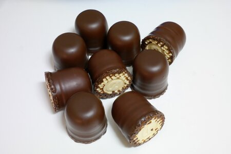 Confectionery delicious chocolate kiss photo