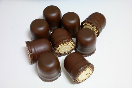 Confectionery delicious chocolate kiss