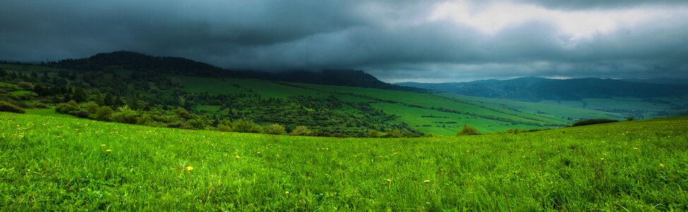 Country panorama storm