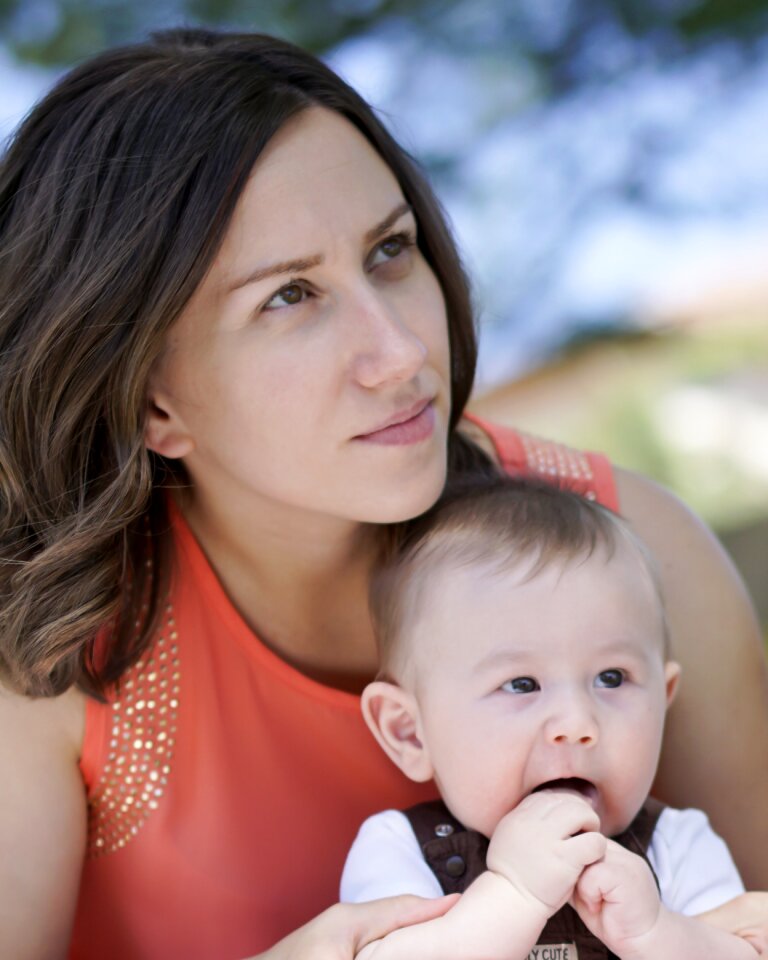 Mother baby parents and children family home photo