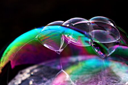 Bubble colorful water