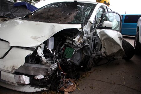 Vehicle automobile crash photo