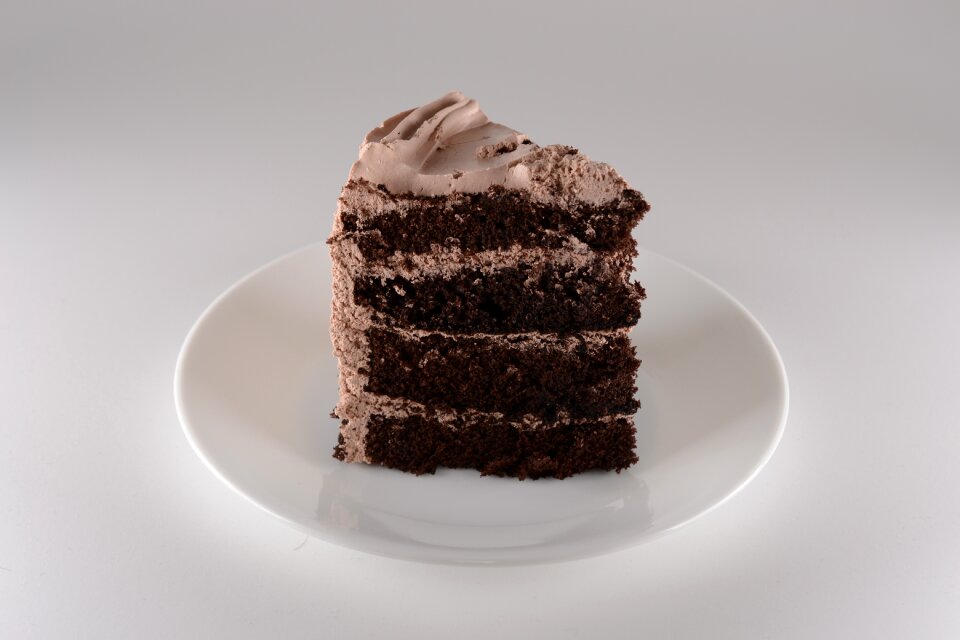 Food chocolate cake slice