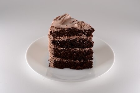 Food chocolate cake slice photo