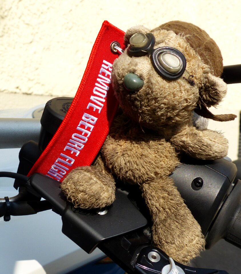 Remove before flight brown vintage