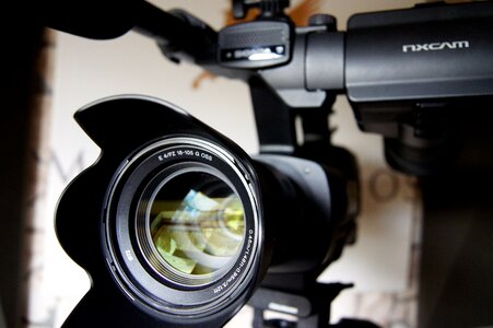 Photographer video lens photo