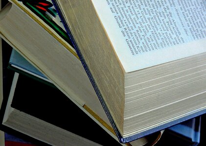 Literature read book pages