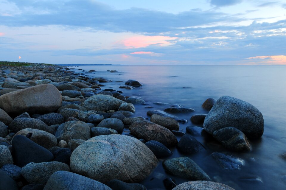 Stone nature bathing beach