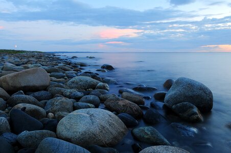 Stone nature bathing beach photo