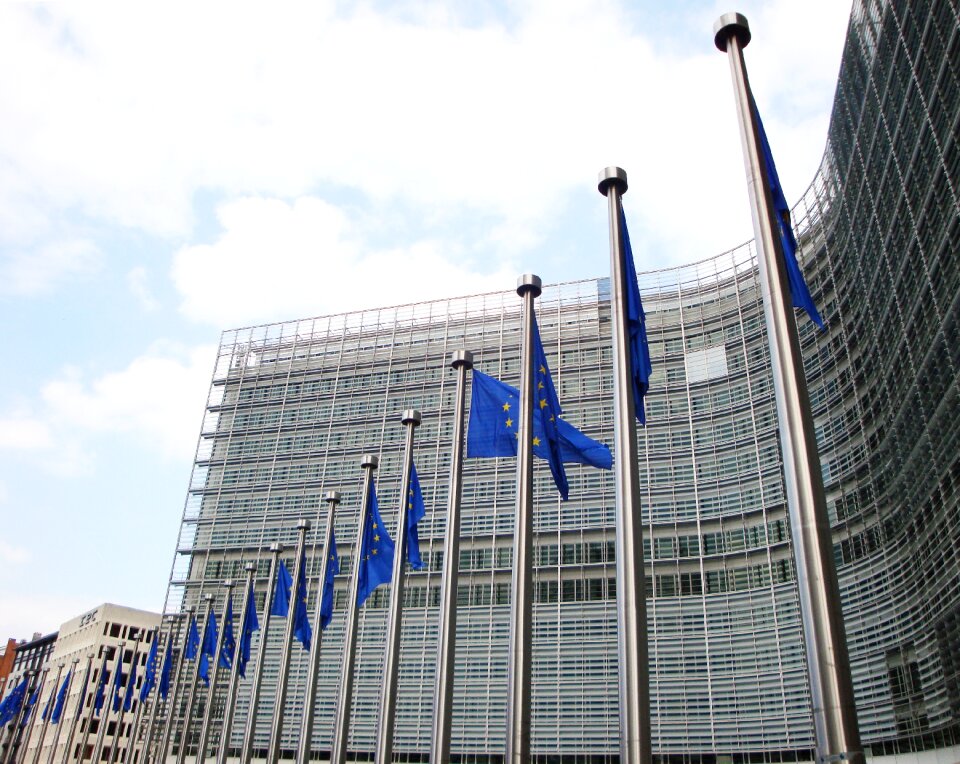 Berlaymont belgium european union flag
