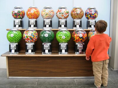 Confectionery colorful orange
