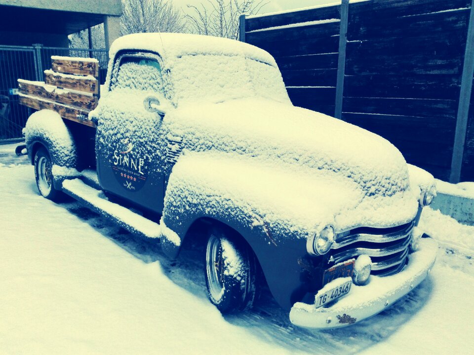 Snow snowy oldtimer