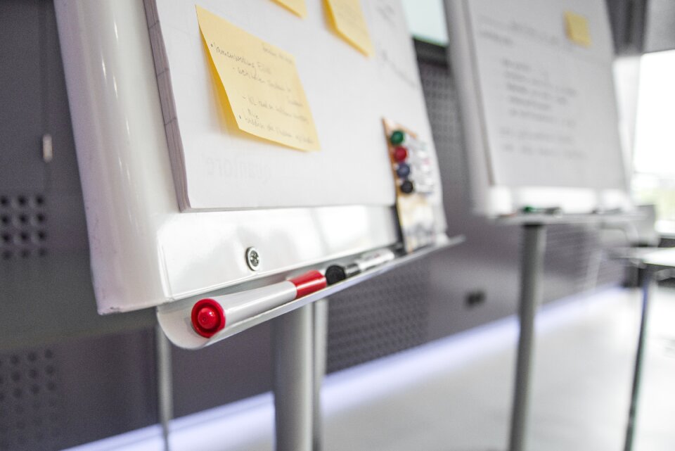 Sticky note business board