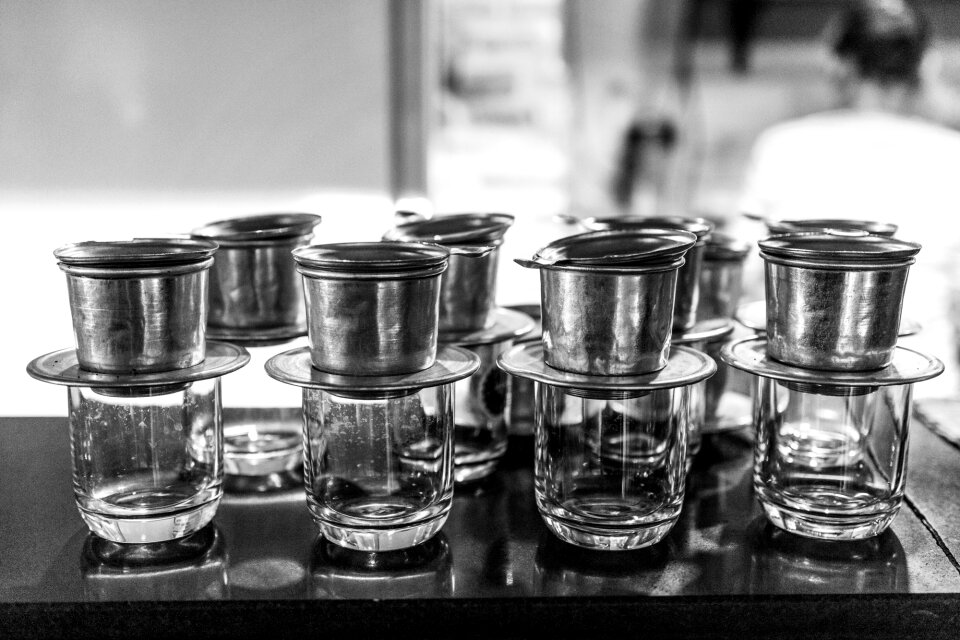 Cup black white gray cup