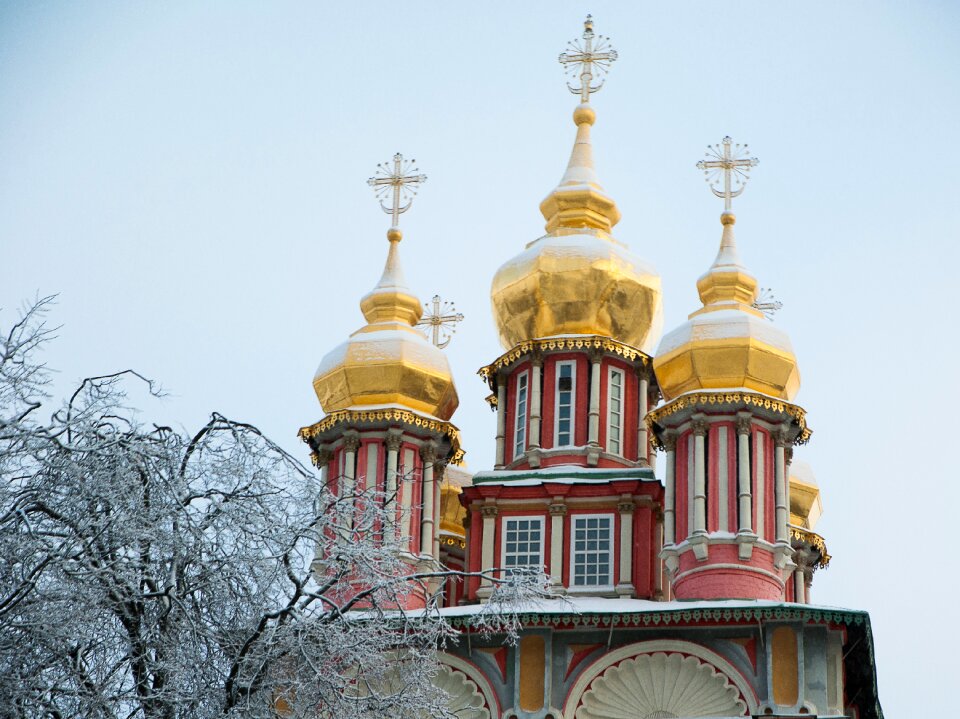 Othodoxe cupolas winter