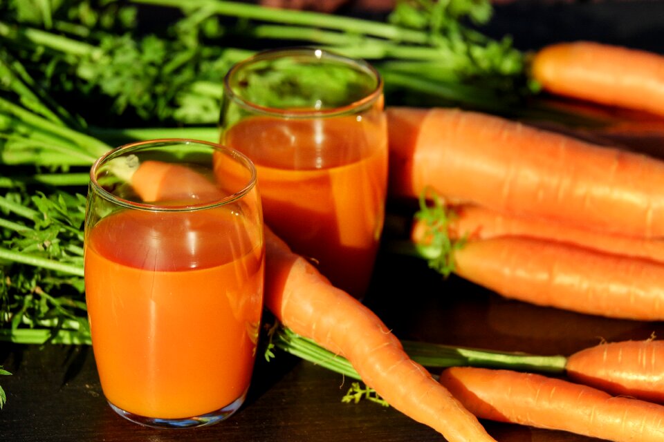 Carrots vegetable juice vitamins
