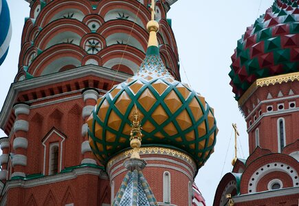 Dome bulbs saint basil's cathedral