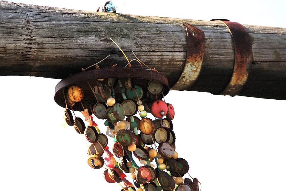 Bottle caps wind colorful